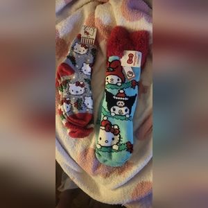 Hello kitty christmas socks
